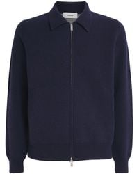 Lardini - Wool-Blend Zip-Up Overshirt - Lyst
