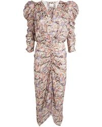 Isabel Marant - Silk-blend Printed Nemil Midi Dress - Lyst