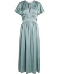 Fabiana Filippi - Satin Cape-Effect Midi Dress - Lyst