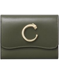 Cartier - Mini Leather Panthère De Wallet - Lyst