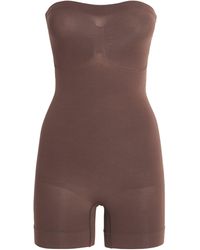 Skims - Sculpt Strapless Shorts Bodysuit - Lyst