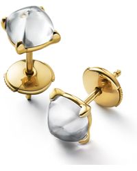 Baccarat - Gold Vermeil And Crystal Médicis Mirror Stud Earrings - Lyst