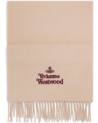 Vivienne Westwood - Wool Embroidered Logo Scarf - Lyst