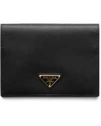 Prada - Saffiano Leather Passport Holder - Lyst