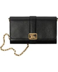 Burberry - Leather Rider Chain Wallet - Lyst