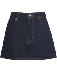 FRAME - The Mini Skirt - Lyst