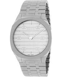 Gucci - Stainless Steel 25h Watch 38mm - Lyst