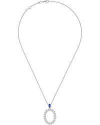 Chopard - Diamond And Sapphire L'Heure Du Diamant Pendant Necklace - Lyst