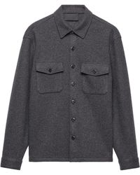 Prada - Wool Blend Shirt - Lyst