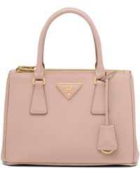Prada - Small Leather Galleria Top-handle Bag - Lyst
