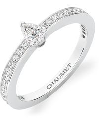 Chaumet - Platinum And Diamond Joséphine Éclat D'Éternit Ring - Lyst