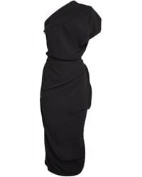 Vivienne Westwood - Andalouse Asymmetric-neck Woven Midi Dress - Lyst