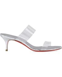 Christian Louboutin - Just Nothing Leather Heeled Sandals 55 - Lyst