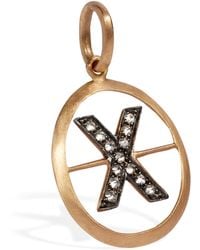 Annoushka - And Diamond Initial X Pendant - Lyst