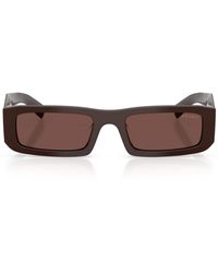 Prada - Acetate Rectangle Sunglasses - Lyst