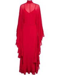 De La Vali - Chiffon Socorro Maxi Dress - Lyst