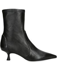 Stuart Weitzman - Leather Naomi Ankle Boots 50 - Lyst