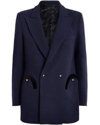 Blazé Milano - Virgin Wool Double-Breasted Everyday Blazer - Lyst