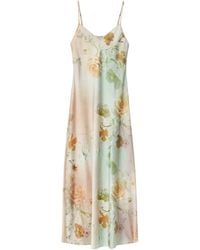 AllSaints - Floral Bryony Midi Dress - Lyst