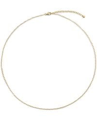 Monica Vinader - Vermeil Oval-Link Slim Chain Necklace - Lyst