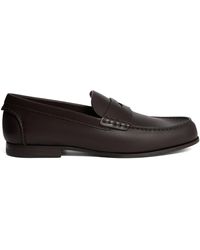 dunhill - Flex Leather Heddon Loafers - Lyst