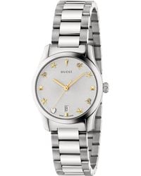 Gucci - Stainless Steel G-timeless Bees And Stars Watch 27mm - Lyst