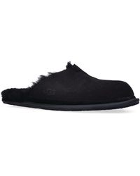 UGG - Hyde Faux-fur Lined Leather Slippers - Lyst