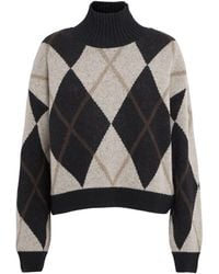 Barbour - Wool-Blend Argyle Marlow Sweater - Lyst