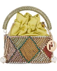 Rosantica - Embellished Pocket Patchwork Top-handle Bag - Lyst