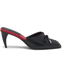 McQueen - Leather Lexie Heeled Mules 70 - Lyst
