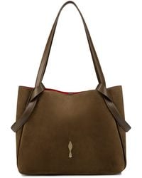 Christian Louboutin - Bettina Small Suede Tote Bag - Lyst