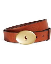 Polo Ralph Lauren - Leather Oval-buckle Belt - Lyst