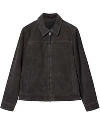 AllSaints - Suede Rhone Jacket - Lyst