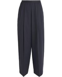 Sandro - Wool Stripe Pleated Trousers - Lyst