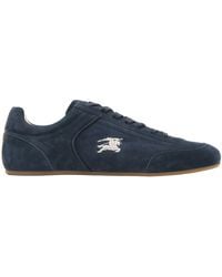 Burberry - Suede Knight Runner Sneakers - Lyst