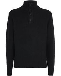 PAIGE - Wool-Blend Half-Placket Kotoni Sweater - Lyst