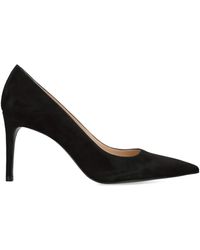 Stuart Weitzman - Suede Stuart Power Pumps 85 - Lyst