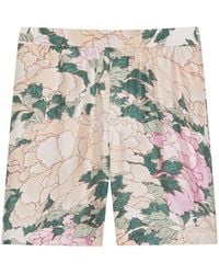 Givenchy - Silk Floral Shorts - Lyst