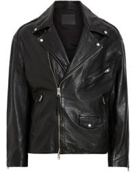 AllSaints - Leather Bradford Biker Jacket - Lyst