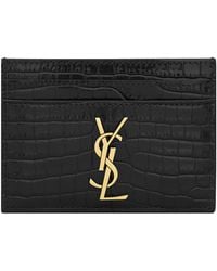 Saint Laurent - Monogram Card Holder - Lyst