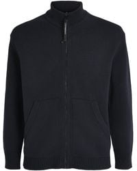 C.P. Company - Cotton Knitted Zip-Up Cardigan - Lyst