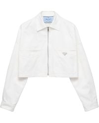 Prada - Cotton Blouson Jacket - Lyst