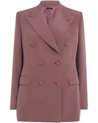 Brioni - Silk Double-Breasted Flavia Blazer - Lyst