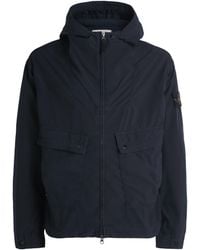 Stone Island - Canvas Garment-Dyed Hooded Jacket - Lyst