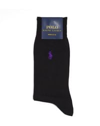 Polo Ralph Lauren - Pony Flat-Knit Trouser Socks - Lyst