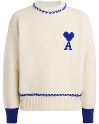 Ami Paris - Wool-Blend Ami De Coeur Sweater - Lyst