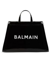 Balmain - Patent Leather Olivier's Tote Bag - Lyst