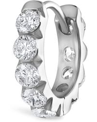 Maria Tash - Invisible Set Large Diamond Eternity Hoop Earring - Lyst