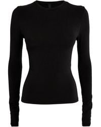 Skims - Cotton Jersey Long-Sleeved T-Shirt - Lyst