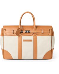 Brunello Cucinelli - Grained Leather Country Holdall - Lyst